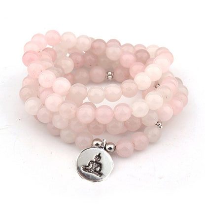 Natural Stone Crystal Yoga Bracelet