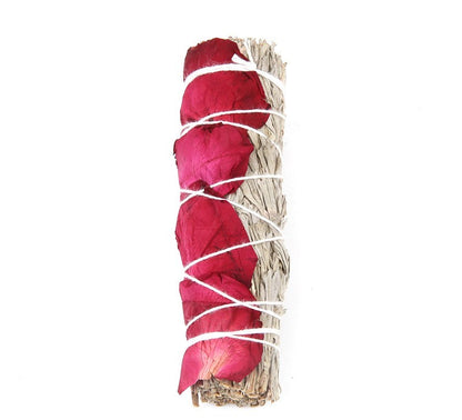 White Sage And Red Rose Petal Colorful Aromatherapy