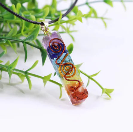 Rainbow Chakra Orgone Energy Necklace