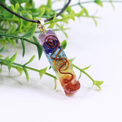 Rainbow Chakra Orgone Energy Necklace