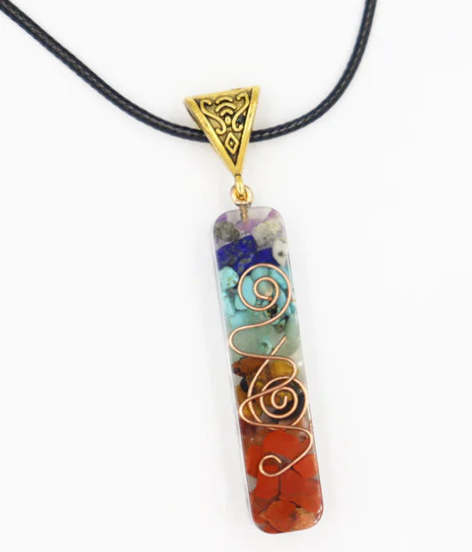 Rainbow Chakra Orgone Energy Necklace