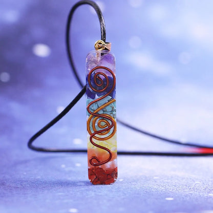 Rainbow Chakra Orgone Energy Necklace